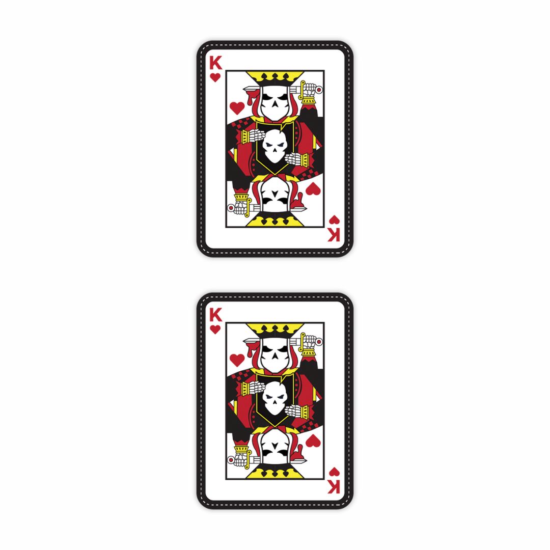 King Of Heart Playing Card Sticker