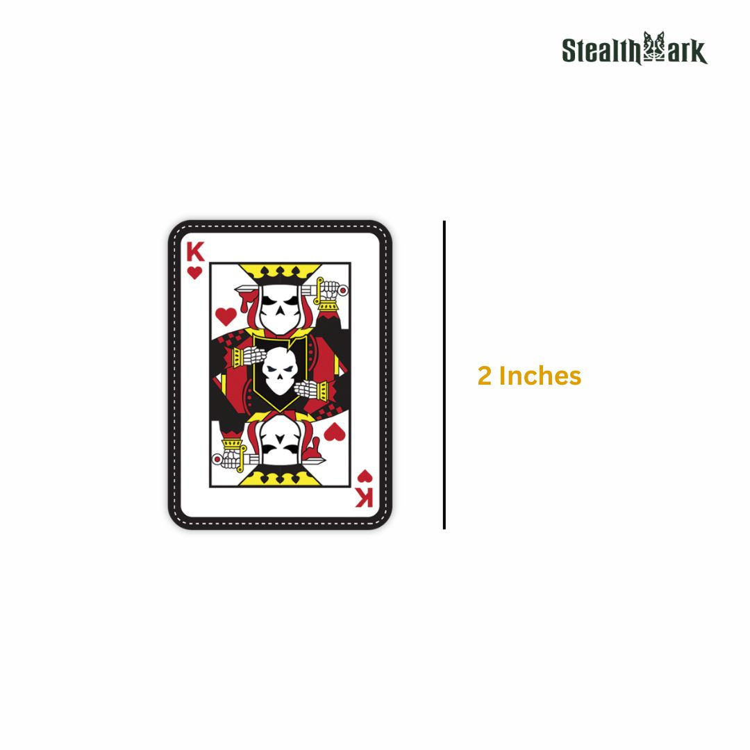 King Of Heart Playing Card Sticker