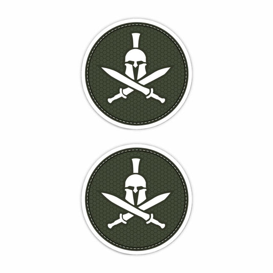 Crossed Spartan Sword sticker