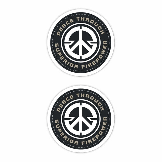 Peace Through Superior Firepower Sticker