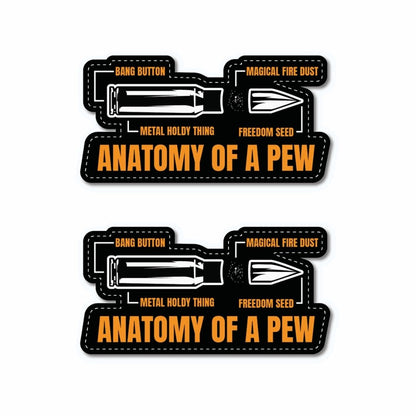 Anatomy Of A Pew Sticker