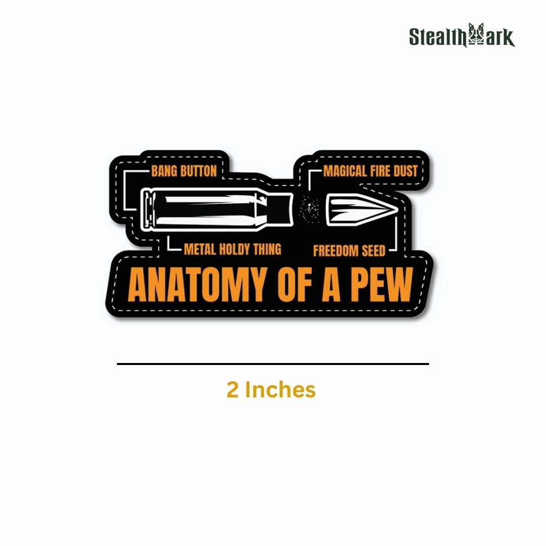 Anatomy Of A Pew Sticker