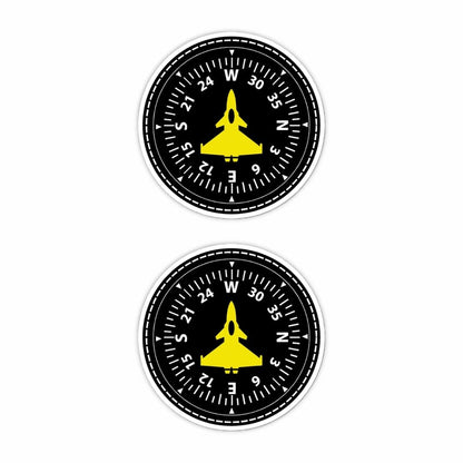 Aircraft Compass Sticker