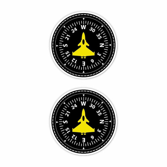 Aircraft Compass Sticker